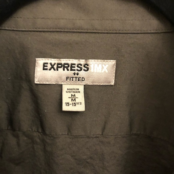 Grey Long Sleeve Button Down Shirt SZ. M - Picture 3 of 3